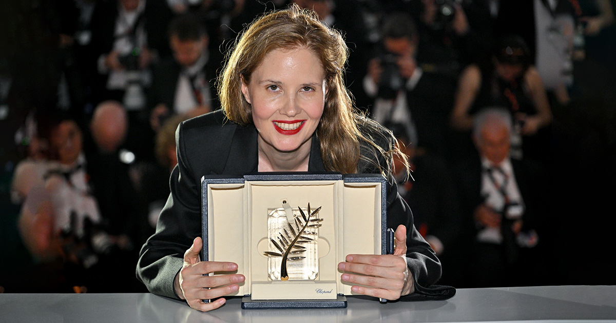 Justine Triet won the Palme d'Or at the 2023 Cannes Film Festival for "Anatomy of a Fall"