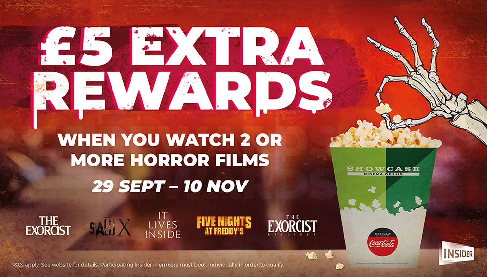 Showcase Cinemas Celebrates Spooktacular Screenings With an Exclusive Offer for Its Insider 