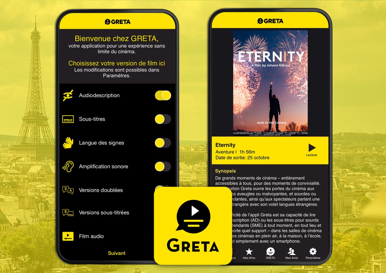CinemaNext France と UGC が、フランスの 45 の映画館に聴覚障害者および視覚障害のある観客向けの GRETA ソリューションを導入する契約を発表
