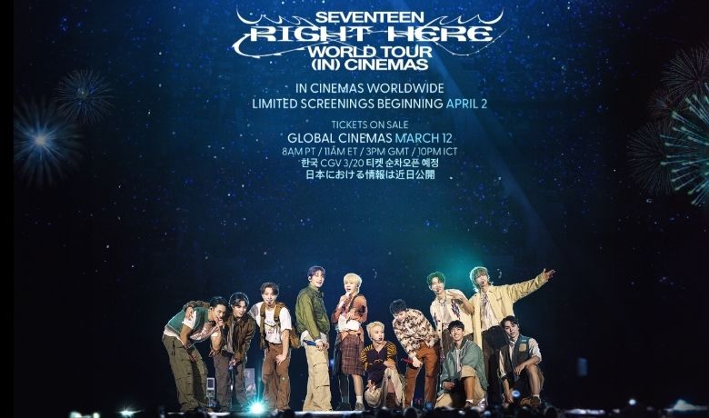 Trafalgar Releasing & CJ 4DPLEX present "Seventeen [Right Here]," bringing the electrifying energy and spectacle of the tour in cinemas
