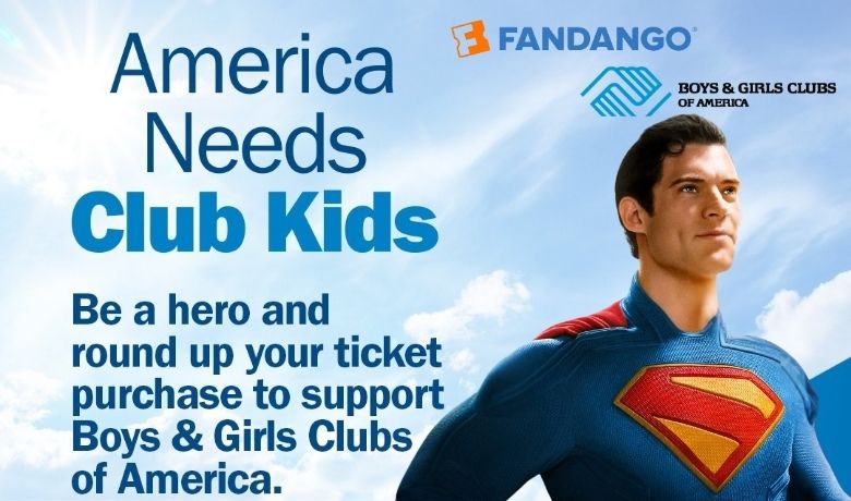 Fandango has raised over $1.3M for Boys & Girls Clubs of America by rounding up ticket purchases to support youth and send kids to the movies