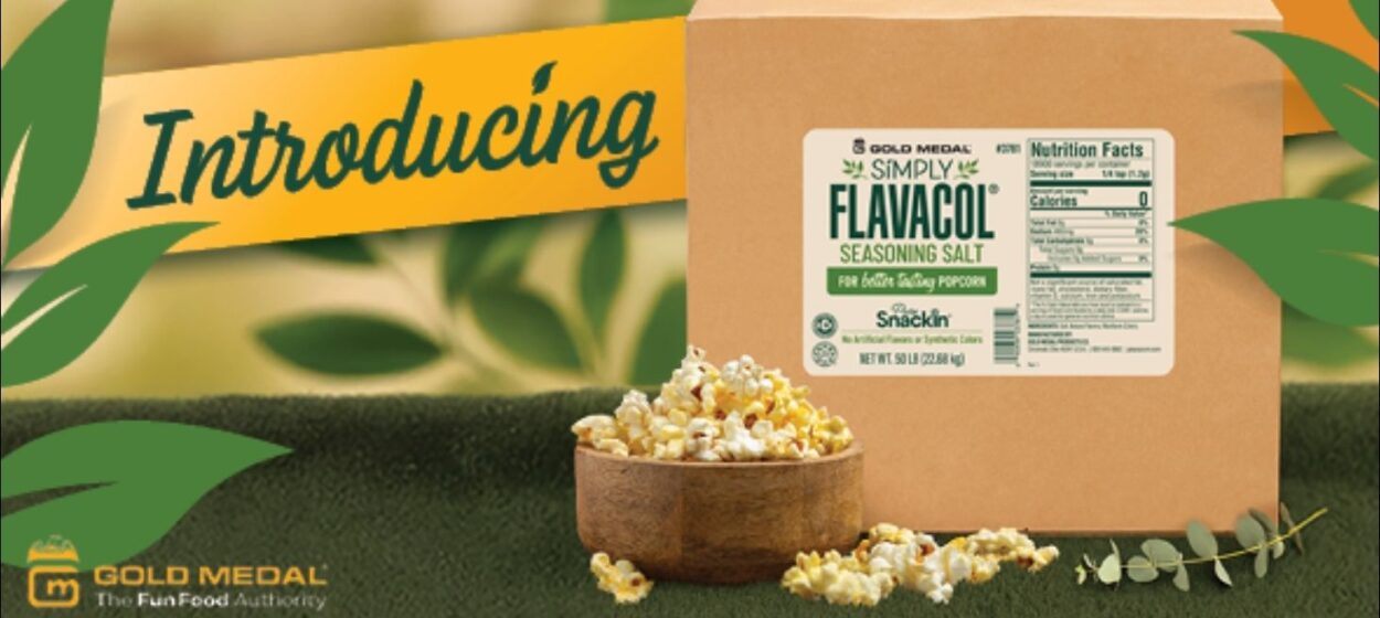 Gold Medal Products Co. introduces Simply Flavacol, a new seasoning formula made without artificial flavors or synthetic colors