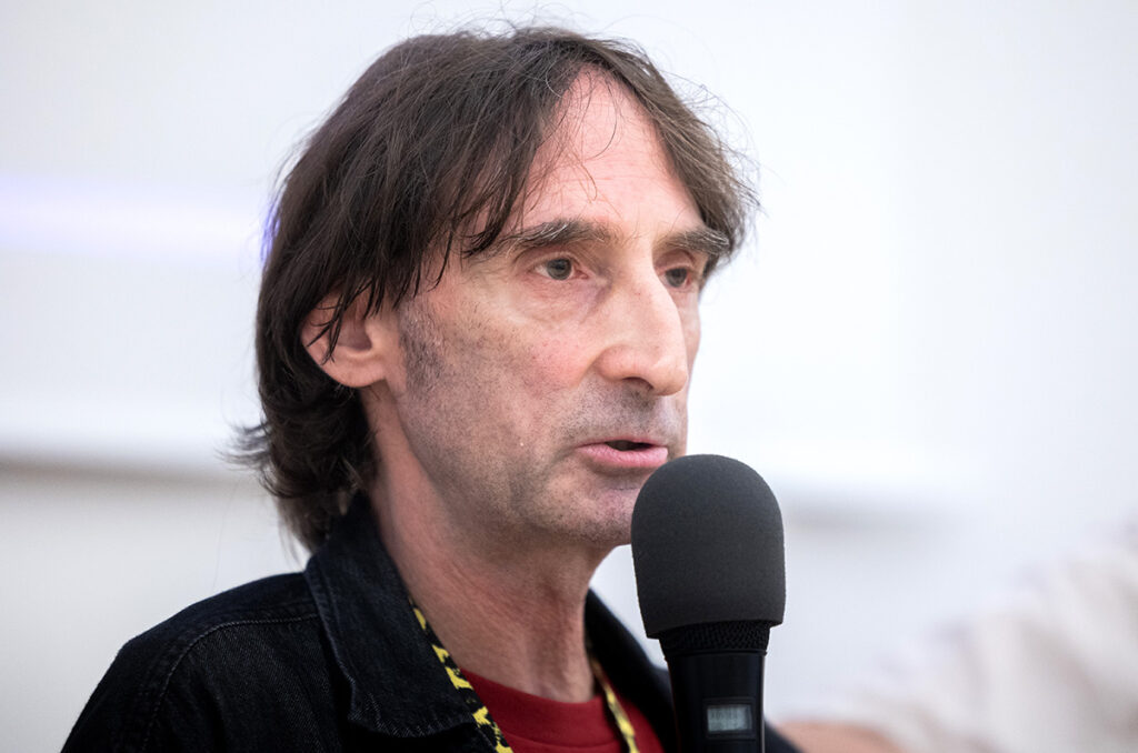 Pip Chodorov of Re:Voir during the Promotional Strategies for Classic Films Today panel at the 78th Locarno Film Festival on August 11, 2025