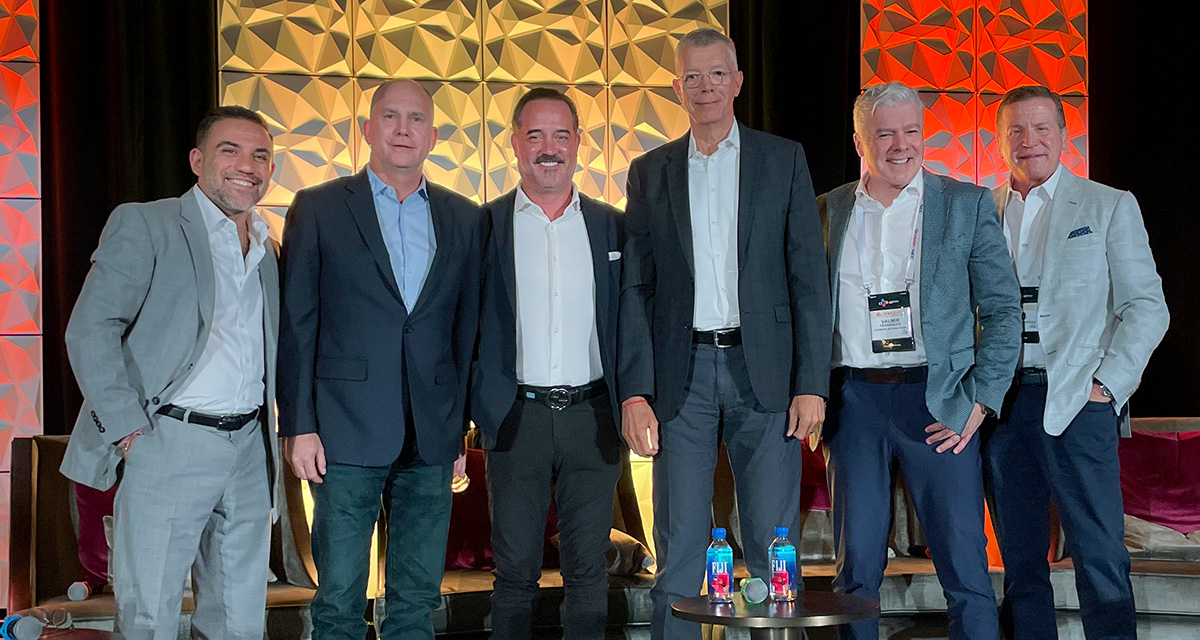 CineLATAM 2025 - Executive Roundtable - Luis Vargas (Comscore), Andrew Cripps (Walt Disney Studios), Valmir Fernandes (Cinemark International), Miguel Mier (Cinepolis), Don Savant (CJ 4DPlex)