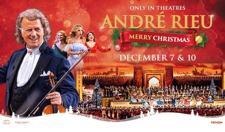 André Rieu and his brand-new "Merry Christmas" concert comes to U.S. cinemas December 7 & 10, presented by Fathom Entertainment