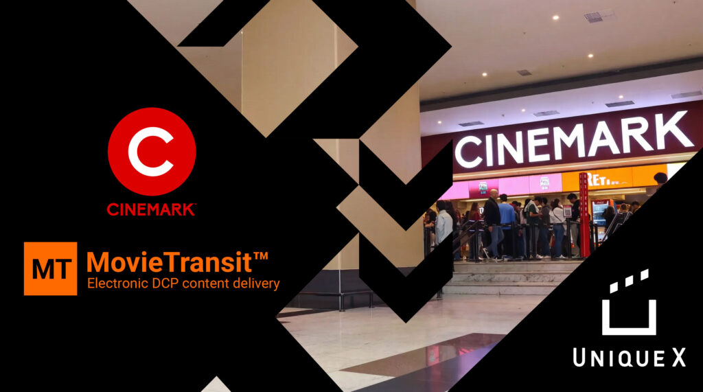 Unique X signs a 5-year agreement with Cinemark for deployment of the Movie Transit and RosettaLive across all of its cinemas in Brazil