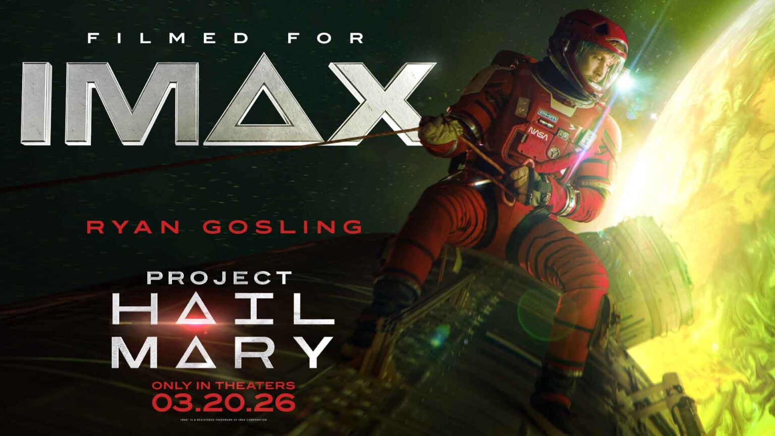 IMAX Corporation today announced an out-of-this-world opening weekend for Amazon/MGM Studios’ “Project Hail Mary”