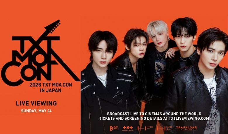 Trafalgar Releasing, BIGHIT MUSIC, and HYBE presented the exclusive global theatrical broadcast of "2026 TXT Moa Con in Japan: Live Viewing"