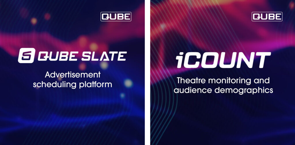 Qube Cinema - Slate and iCount