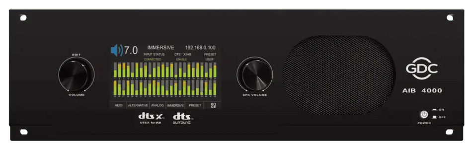 GDC - AIB-4000 DTS:X for IAB Cinema Processor