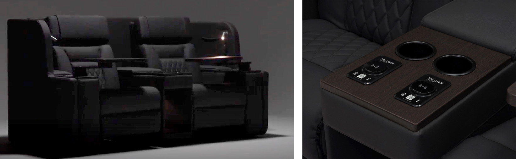 Encore - U-Series Recliner with Quantum Motor and Privacy Pod Configuration