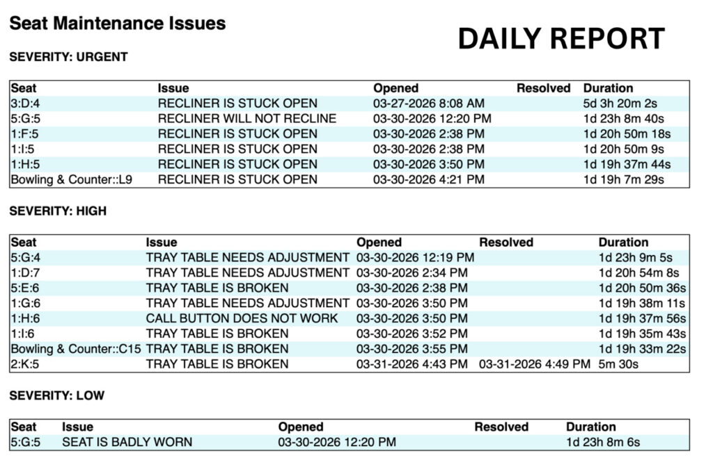 Venue Valet - Seat Maintenance