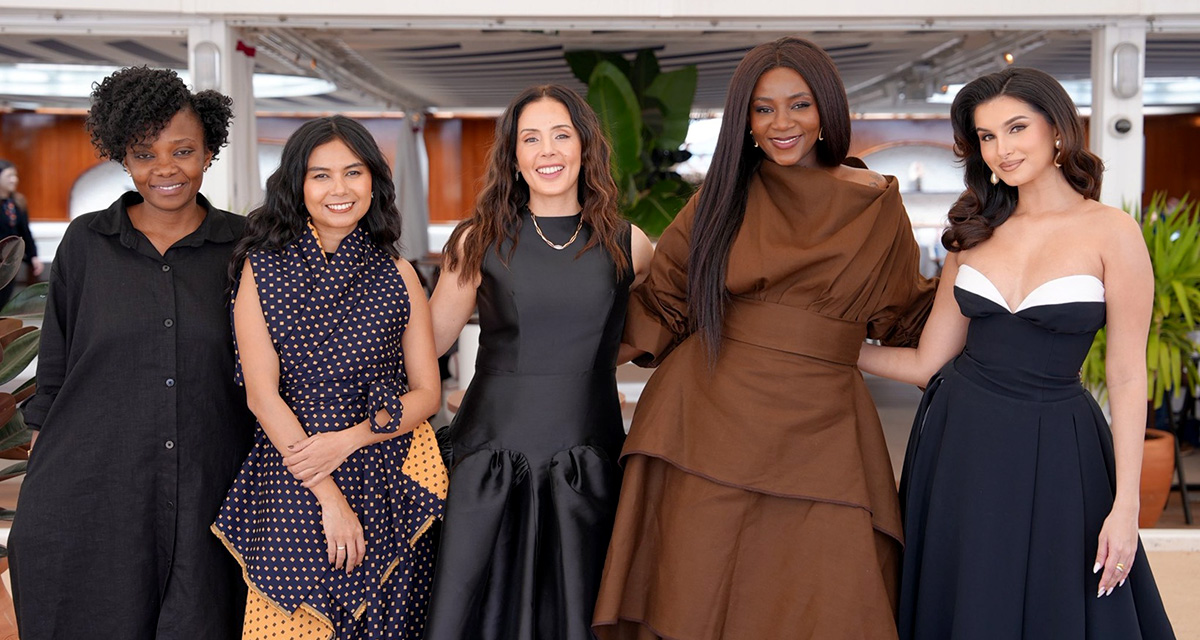 The Red Sea Film Foundation's 2026 Women In Cinema honorees, (from left) Marie-Clementine Dusabejambo, Kamila Andini, Aixa Kay, Genevieve Nnaji, and Tara Sutaria during its annual luncheon held alongside the 79th edition of the Cannes Film Festival