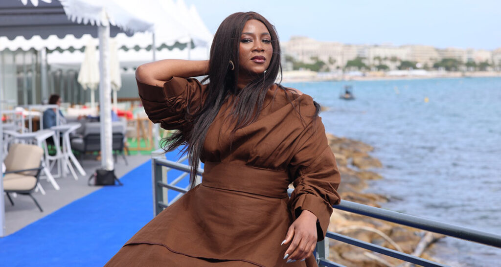 Nigerian filmmaker Genevieve Nnaji, one of the Red Sea Film Foundation's 2026 Women In Cinema honorees, during its annual luncheon held alongside the 79th edition of the Cannes Film Festival