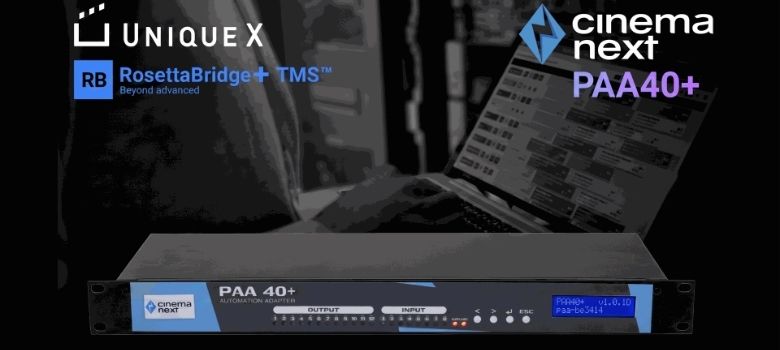Unique X, CinemaNext, today announced a strategic partnership at CineEurope 2026, delivering full integration In Unique X's RosettaBridge TMS