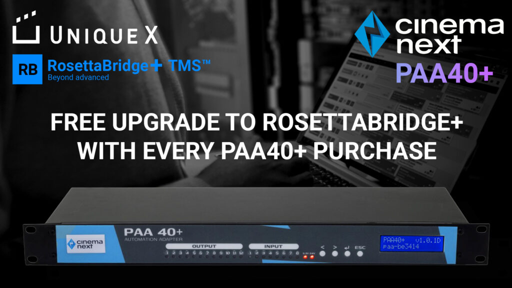 RosettaBridge TMS and CinemaNext Promotion