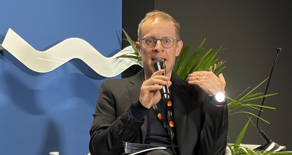 Martin Kanzler, deputy head of department for market information at the European Audiovisual Observatory speaks at the Marché du Film's "FOCUS on World Film Market Trends" panel on May 15, 2026 (Photo: courtesy of European Audiovisual Observatory)
