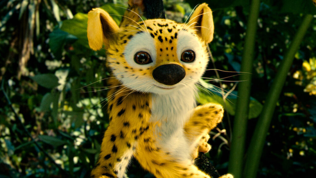 The legendary and mischievous Marsupilami, in the hit 2026 French film "HOUBA! On the Trail of The Marsupilami"