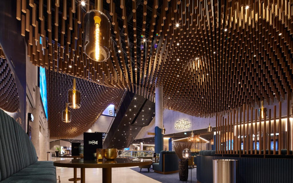 Kinopolis’ award-winning HafenCity cinema in Hamburg, Germany includes the city’s only Dolby Cinema and plenty of space to linger both before and after a movie