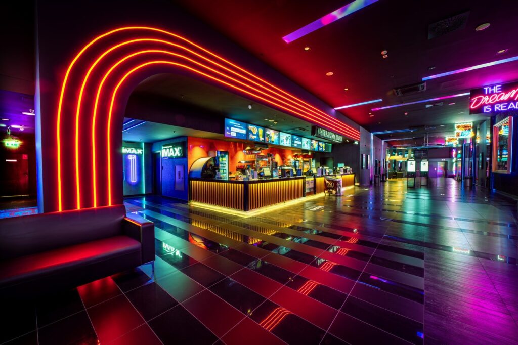 The Kino Helios Gdynia in Gydnia, Poland makes a conscious effort to redefine the cinema experience, uniting technology, design, and audience comfort in one coherent vision