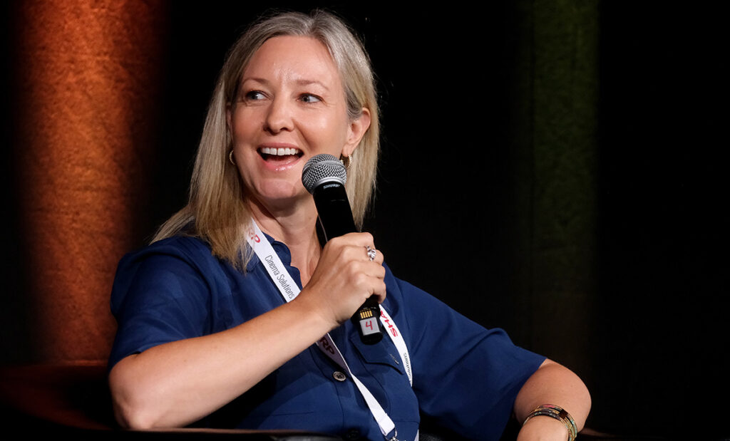 Anna Marsh, CEO of STUDIOCANAL and Deputy CEO and Chief Content Officer of CANAL+, during the executive roundtable panel at CineEurope 2026 in Barcelona Spain on June 22, 2026.