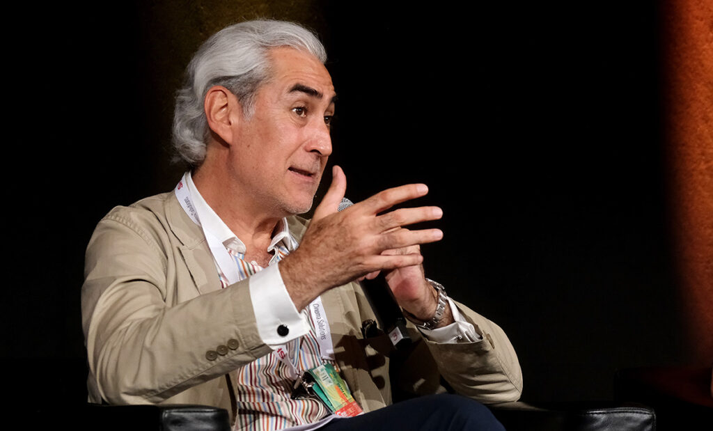 Javier Sotomayor, President of Cineworld International, during the executive roundtable panel at CineEurope 2026 in Barcelona Spain on June 22, 2026.