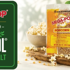 Gold Medal Products updates its Mega Pop Kits with Simply Flavacol, a popcorn seasoning free of artificial flavors and colors