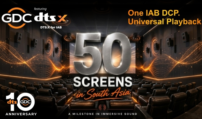 GDC Technology completes 50 DTS:X for IAB immersive audio screens across South Asia, spanning India, Nepal and Sri Lanka