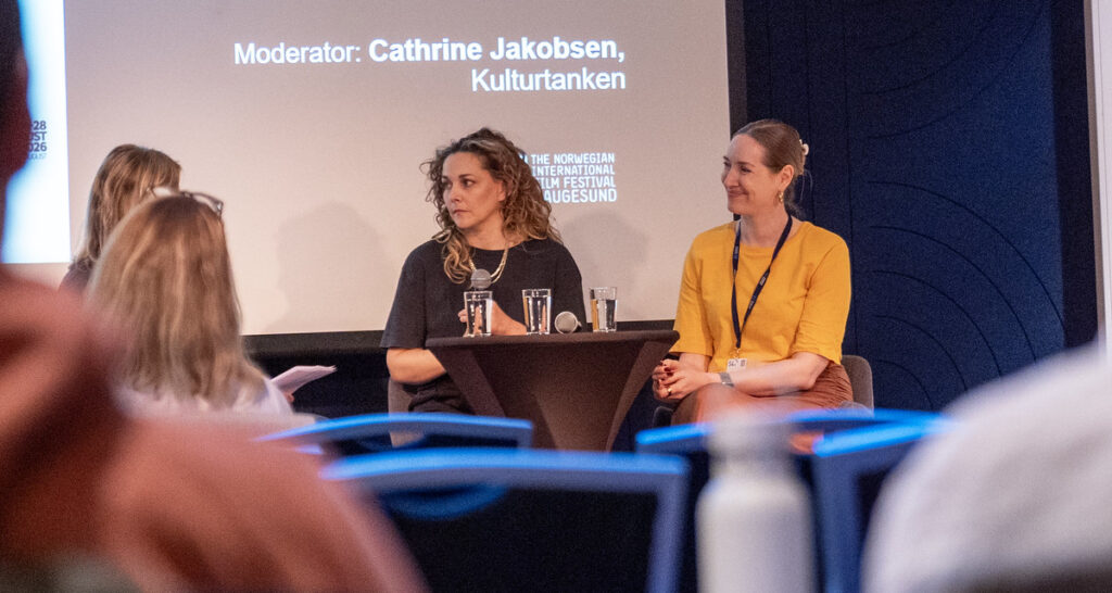 The audience takes in the panel discussionn on sequel “Back to Tottori" at the Haugesund Youth Film Seminar.