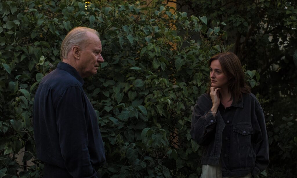 (From Left) Stellan Skarsgård and Renate Reinsve were Oscar-nominated for their work in Joachim Trier's "Sentimental Value". The film - which won the Best International Feature Film Academy Award in 2026 - took USD $23.8m at the box office. (Photo: Mubi)