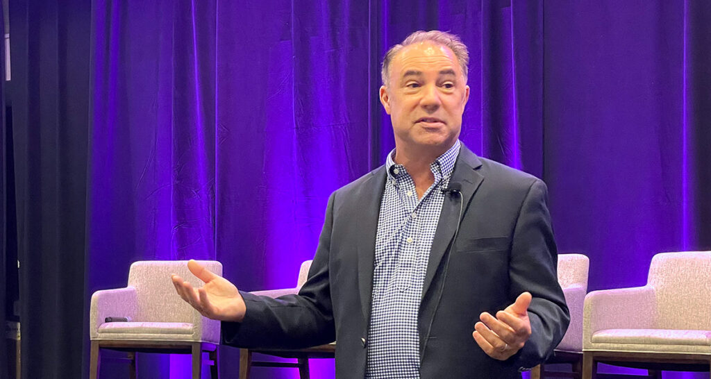 Dan Herrle, Epic Theatres Director of Food and Beverage, during CinéShow 2026 in Dallas, Texas on August 25, 2026.
