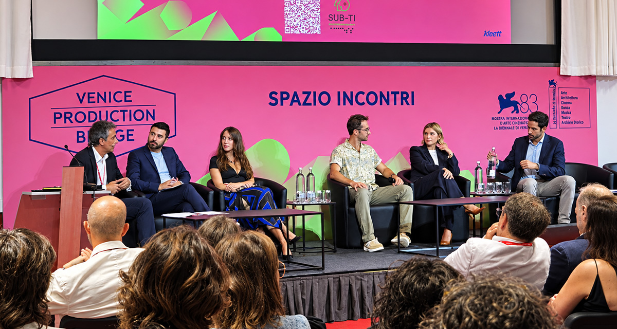 The “From Film to Audience: Lessons from Two Years of Eurimages Marketing Support” panel at the Venice Production Bridge tackled the thorny issue of how difficult it can be to start film marketing early. (Photo: Davide Abbatescianni)