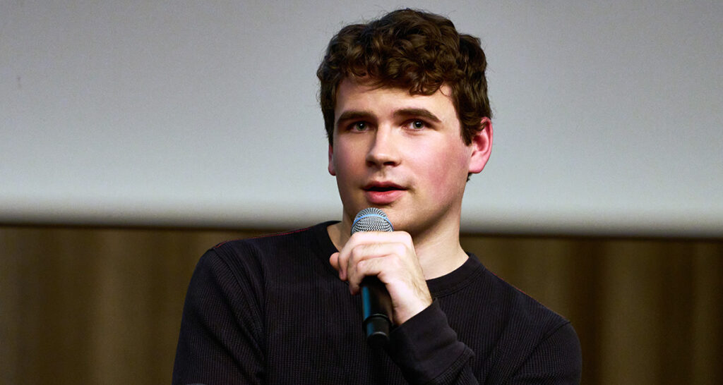 Filmmaker Kane Parsons, who directed "Backrooms" speaking during the 2026 Zurich Summit on September 26, 2026 in Zurich, Switzerland.